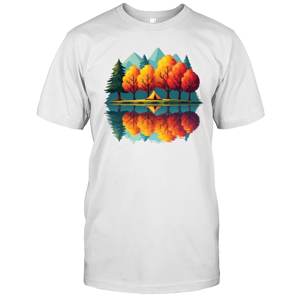 Autumn Lakeside Camping T-Shirt