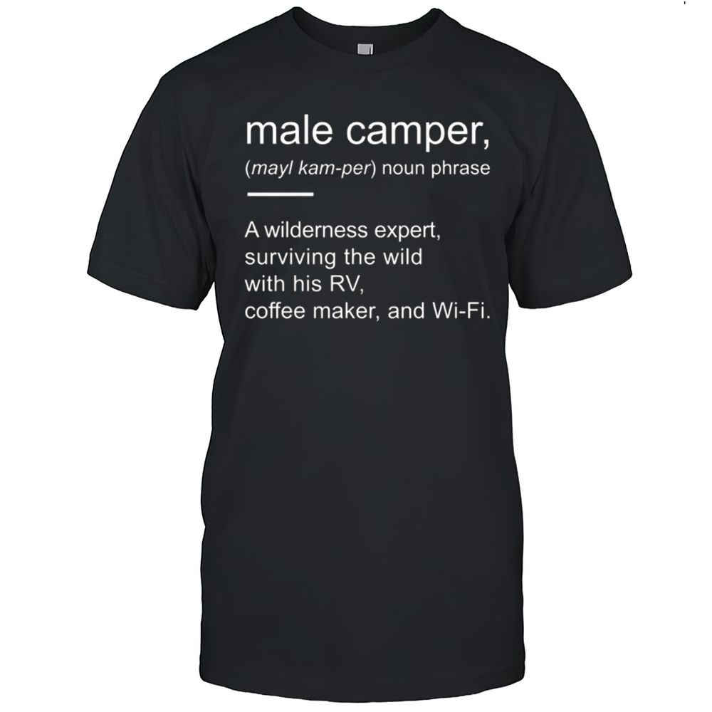 Male Camper Noun Phrase T-Shirt